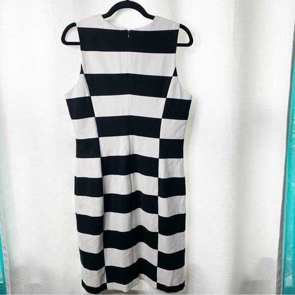 J Mclaughlin striped Devon sheath dress‎ size large - Picture 2 of 5